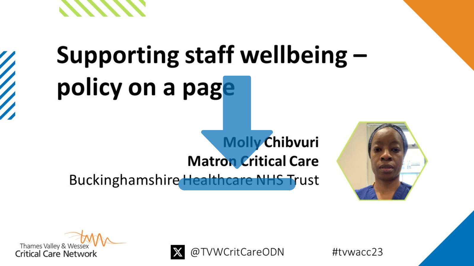Supporting staff wellbeing – policy on a page